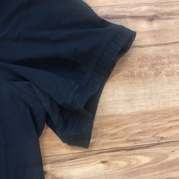 Lululemon Short Sleeve Frill Mesh Detail Shirt - Picture 3 of 4